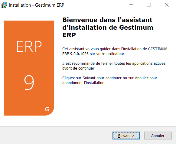 Accueil Installation