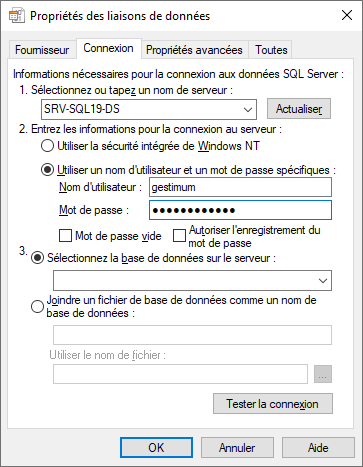 Authentification SQL