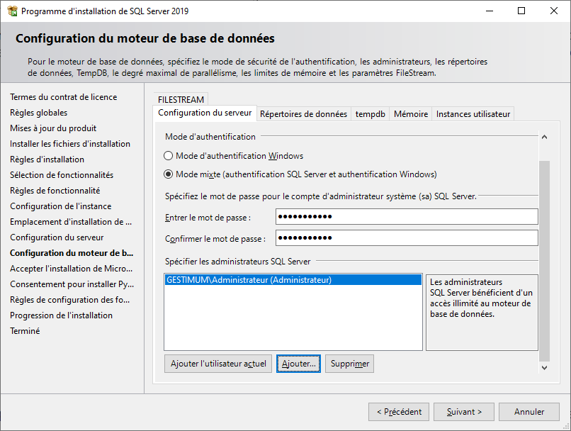 Authentification Sur Server