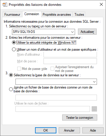 Authentification Windows UDL