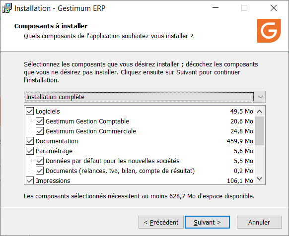 Composants Installer