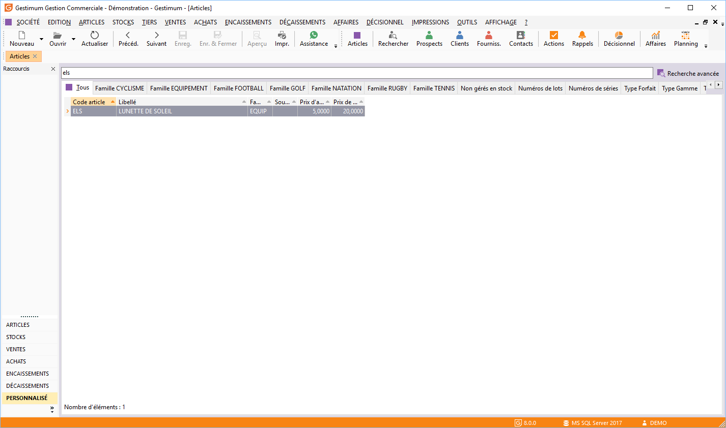 Liste articles