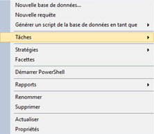 Menu Contextuel Tâche