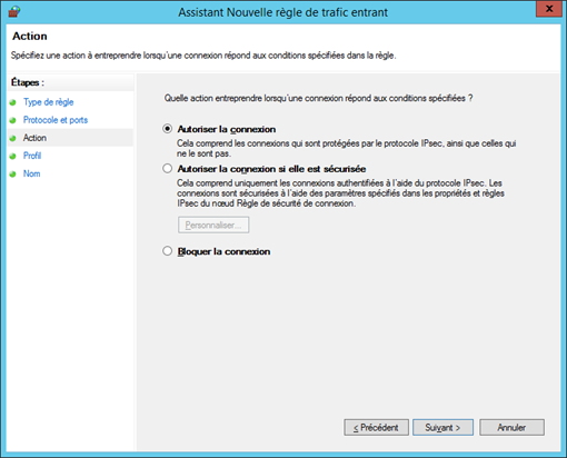 Nouvelle Règle Port Autorisation