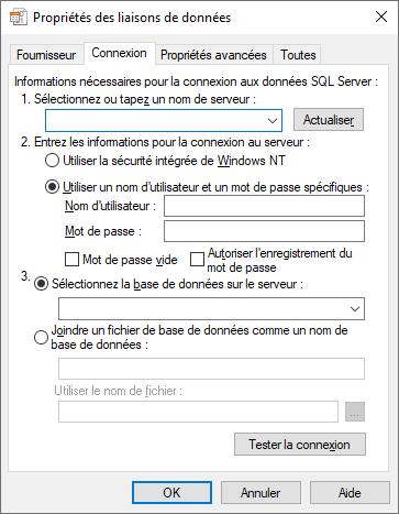 Propriétés UDL